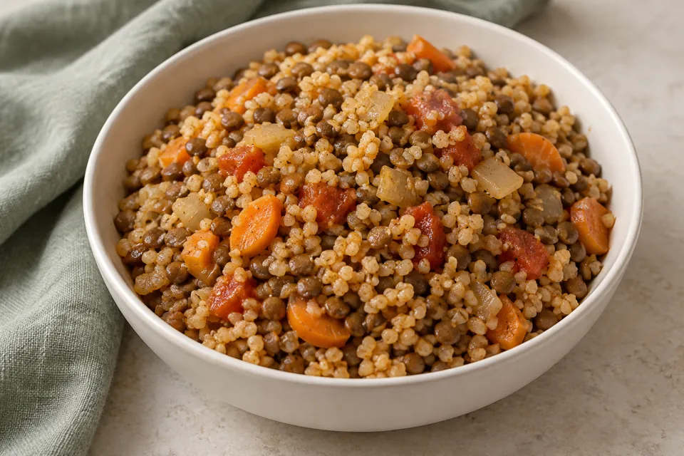 Linsen-Bulgur-Schüssel