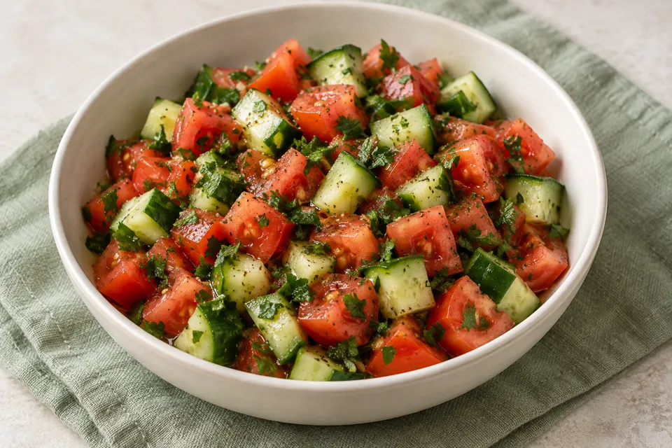 Tomaten-Gurken-Salat