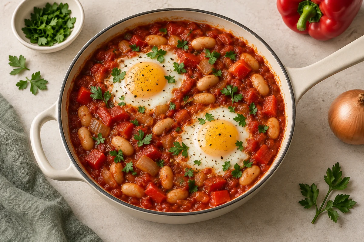 Tomaten-Bohnen-Shakshuka