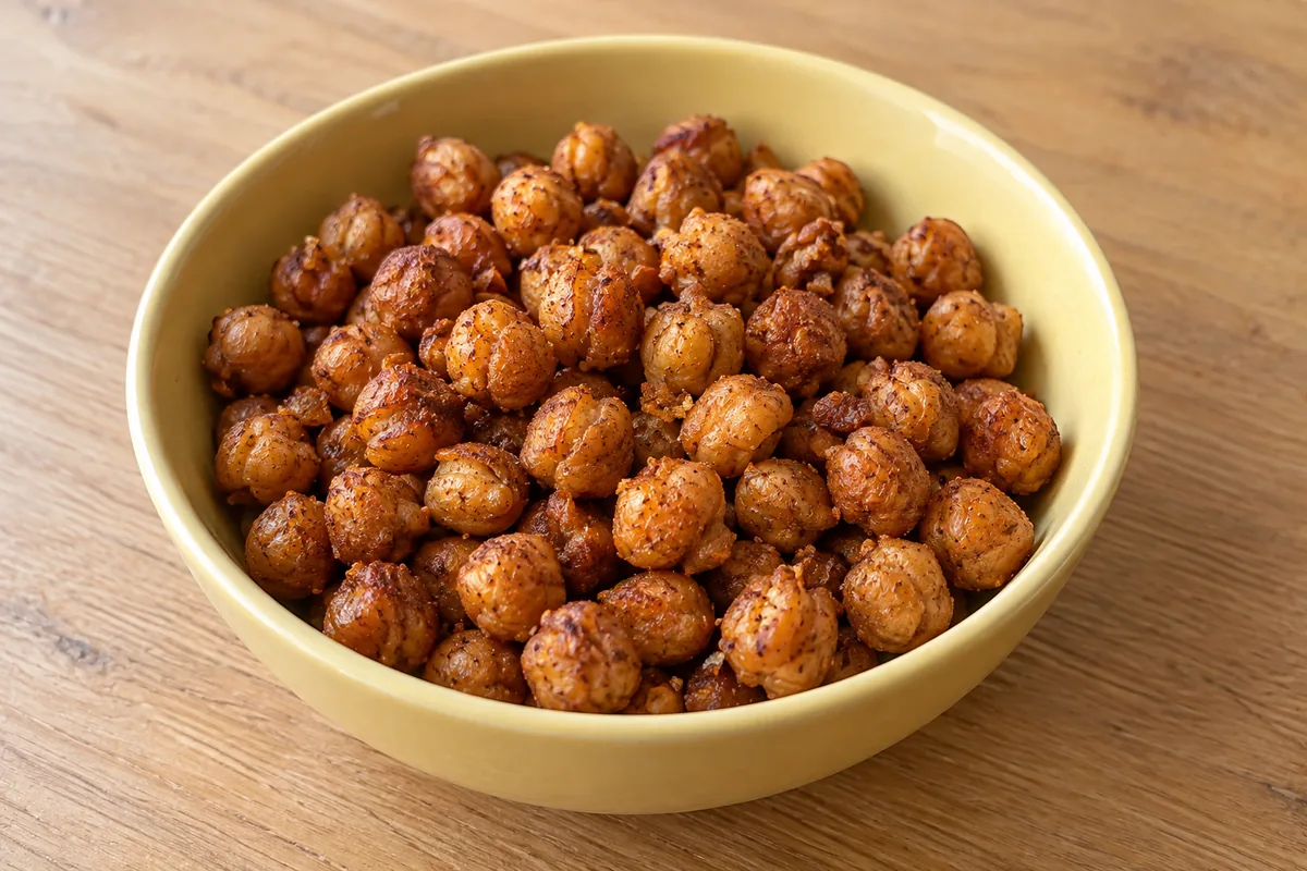 Knusprige Kichererbsen mit Paprika